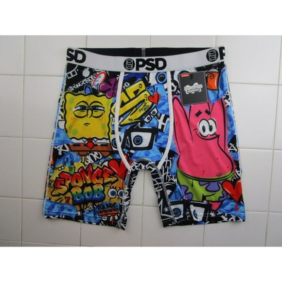 PSD Spongebob Squarepants Street Men's Size Large Underwear Boxer Briefs - Picture 1 of 3